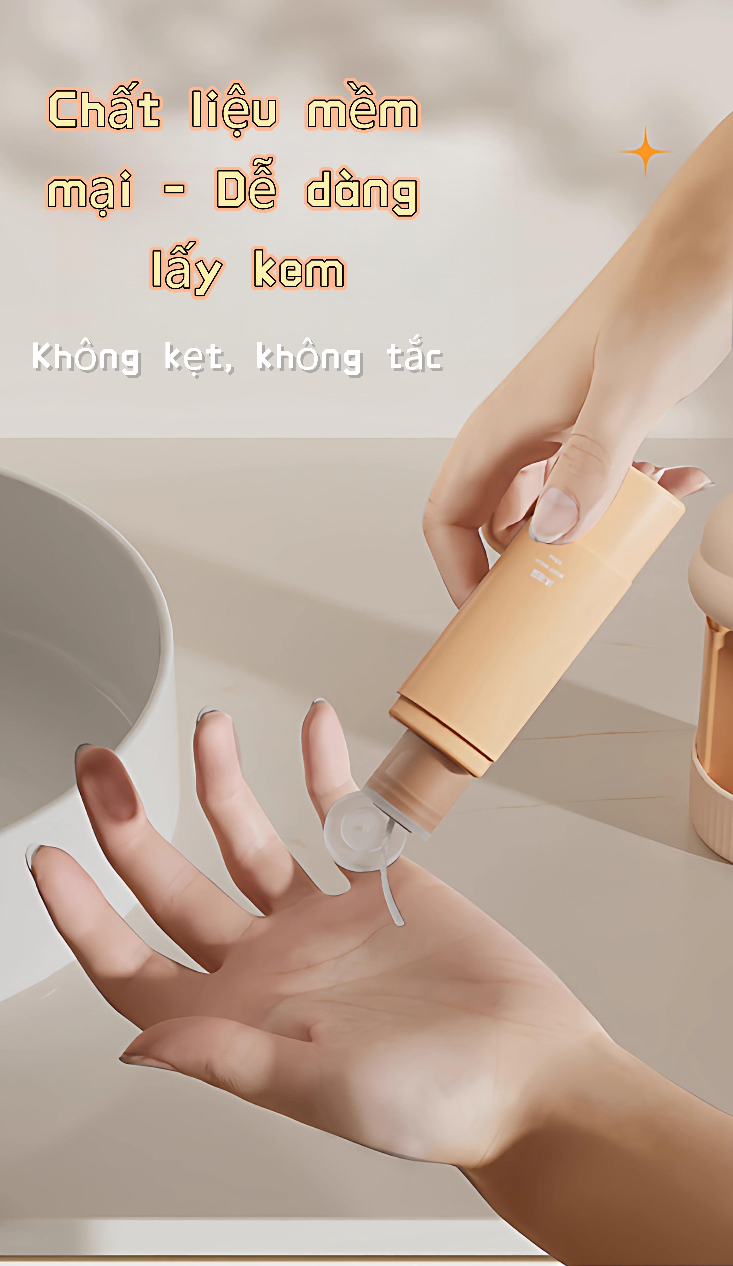 化妆品分装架多功能可粘贴墙壁或手持使用安全硅胶材质小巧便携旅行收纳节省行李箱空间