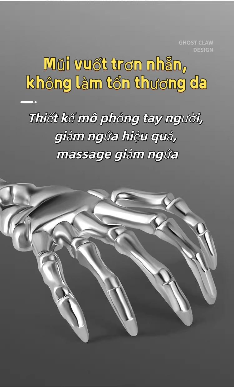 背部抓痒器 5关节灵活弯曲 抛光工艺光滑表面 伸缩加长手柄 全身任意位置抓痒止痒