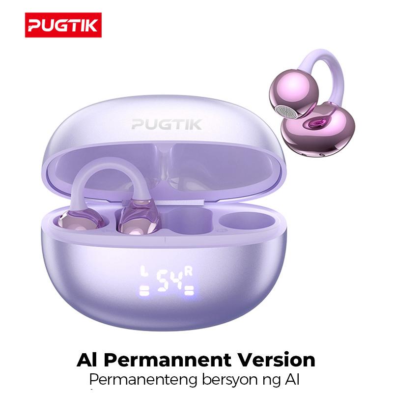 PUGTIK DH09 Al智能降噪骨传导蓝牙耳机无线HiFi立体声蓝牙6.0耳塞