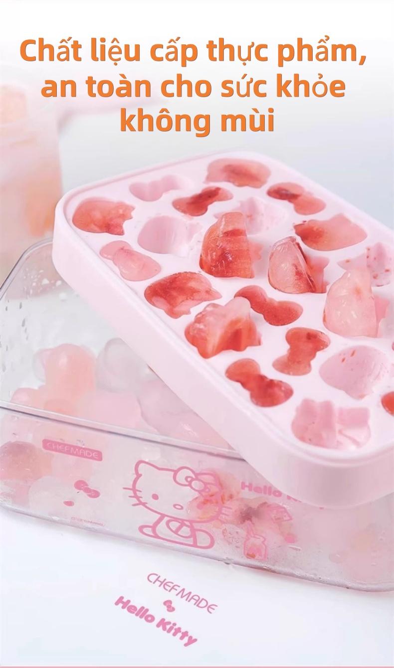 Hello Kitty 可爱猫形冰格 多功能制冰模具 饮料装饰 创意礼物 简单易用