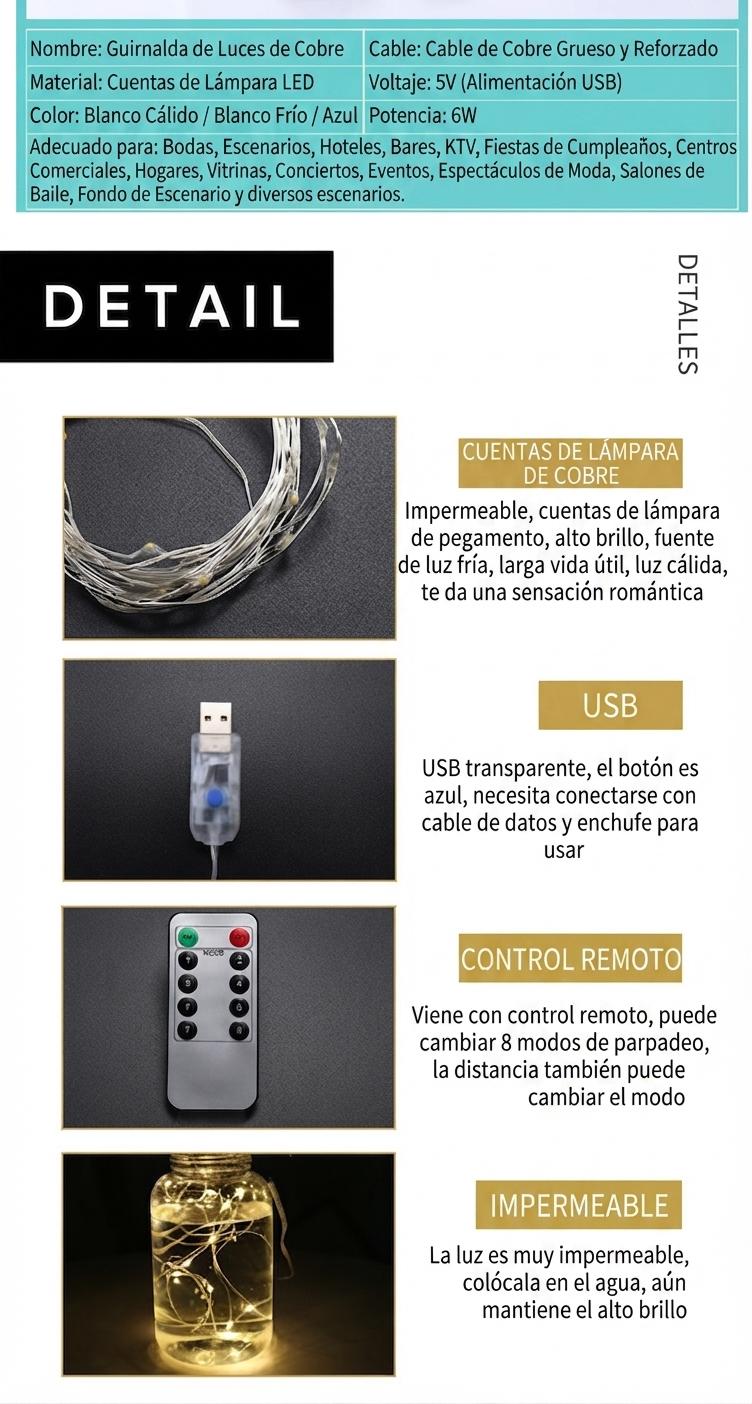 LED窗帘灯 3x3m 带挂钩 防水 遥控 USB 卧室装饰 派对婚礼圣诞节 背景灯串