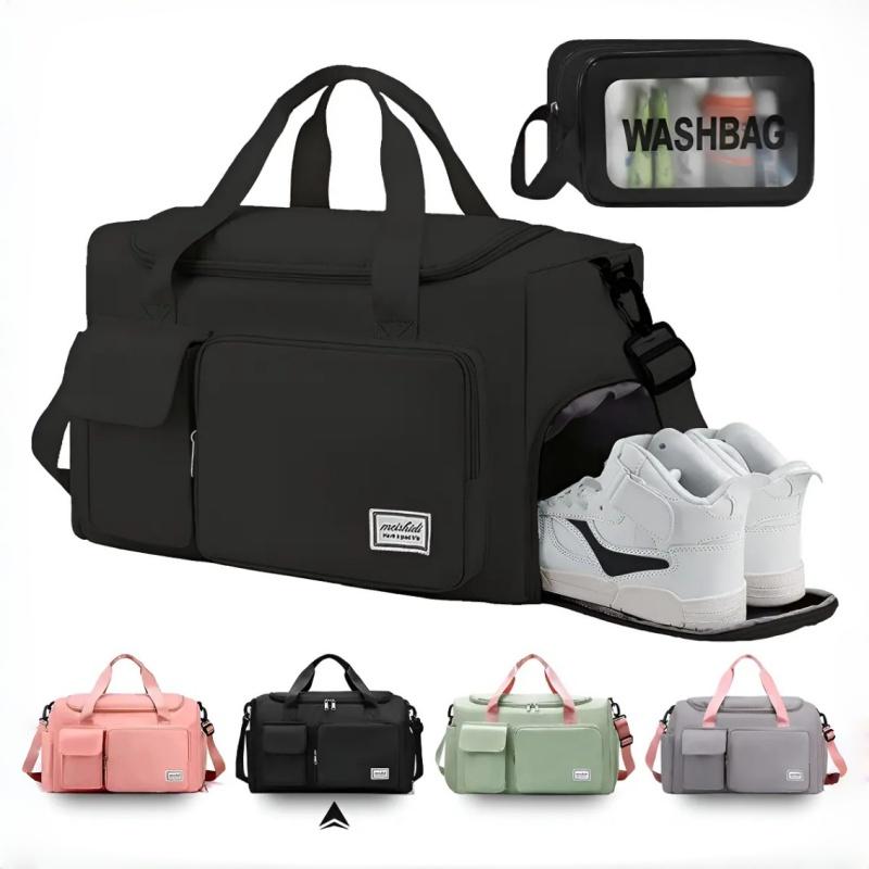 Maleta Deportiva Para Gym Bolsa De Viaje Impermeable Con Compartimento Para Zapatos Y Bolsillo Para Ropa Mojada Maleta Mano