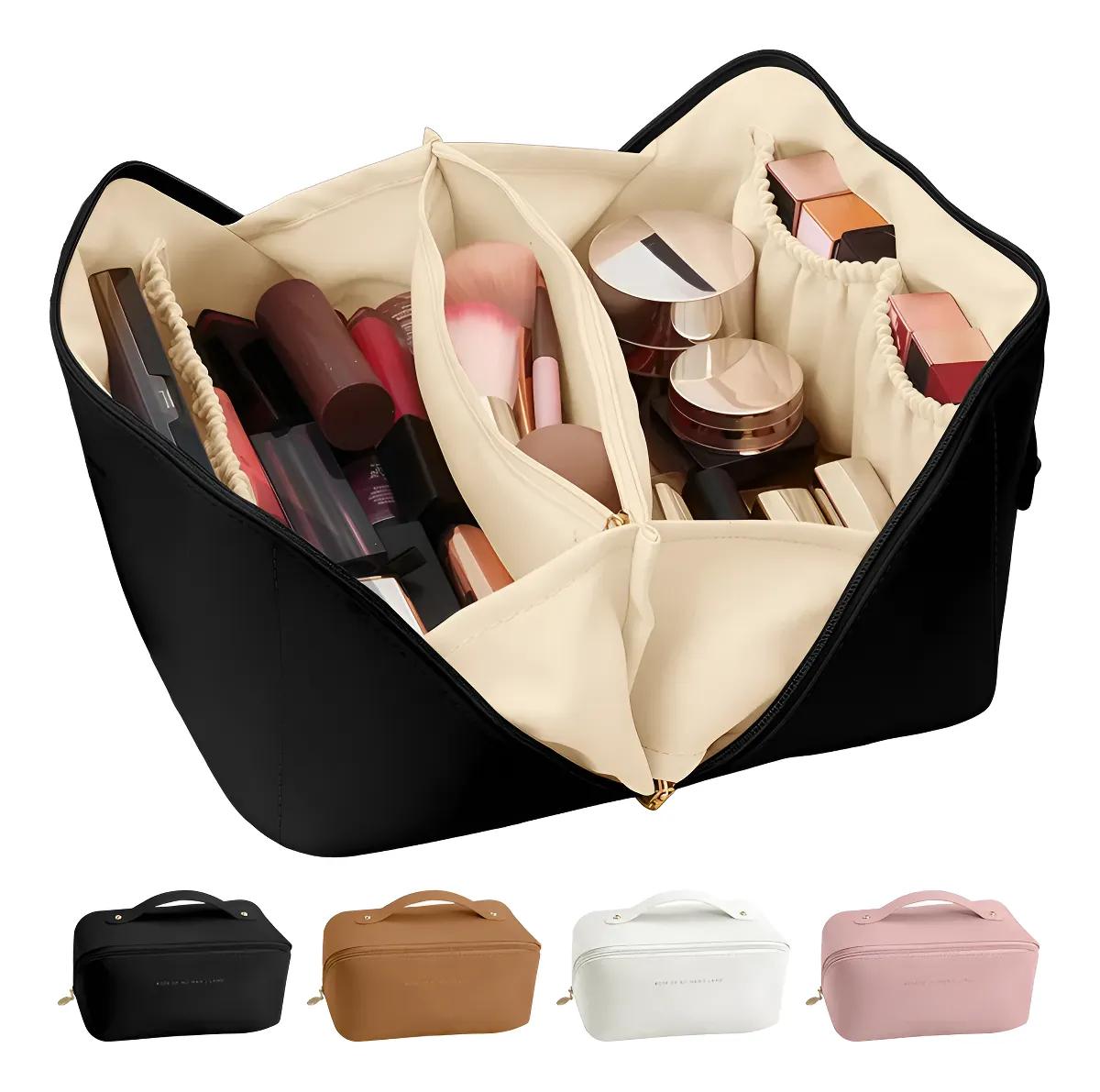 Cosmetiquera Organizadora De Maquillaje Estuche Con Cremallera Bolsa De Almacenamiento Para Artículos De Tocador Viaje