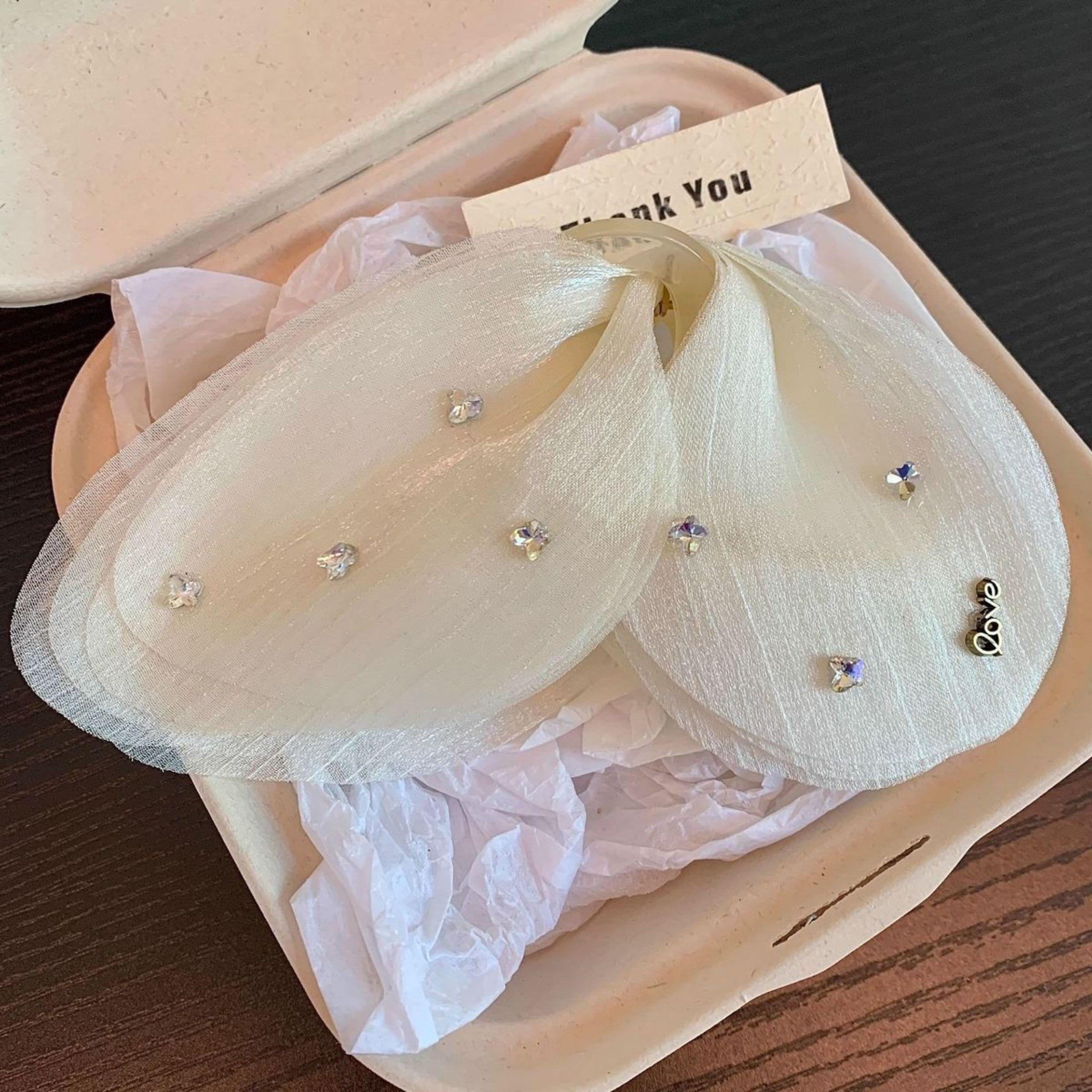 大蝴蝶发饰女新款 薄纱雪纺 网红爆款 时尚流行 搭配吊带衫/连衣裙 打造性感女人味 发夹头饰