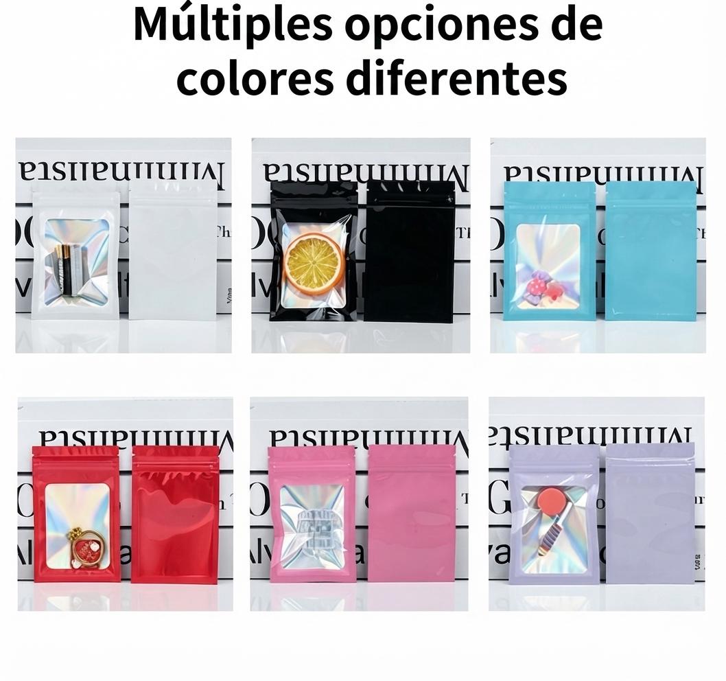 20个装 全息镭射自封袋 9x12cm 密封拉链包装袋 饰品化妆品小商品创业包装用品