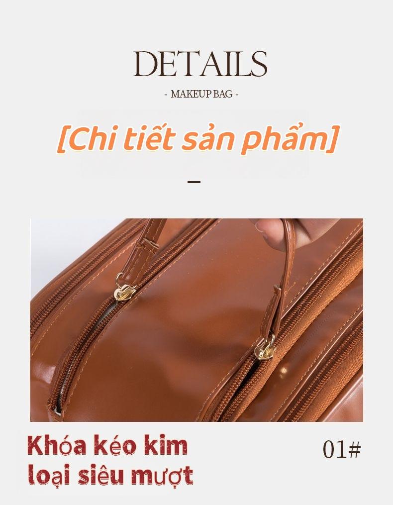 旅行化妆包大容量PU防水多隔层设计多功能便携收纳包化妆品收纳袋适用于旅行和科学收纳