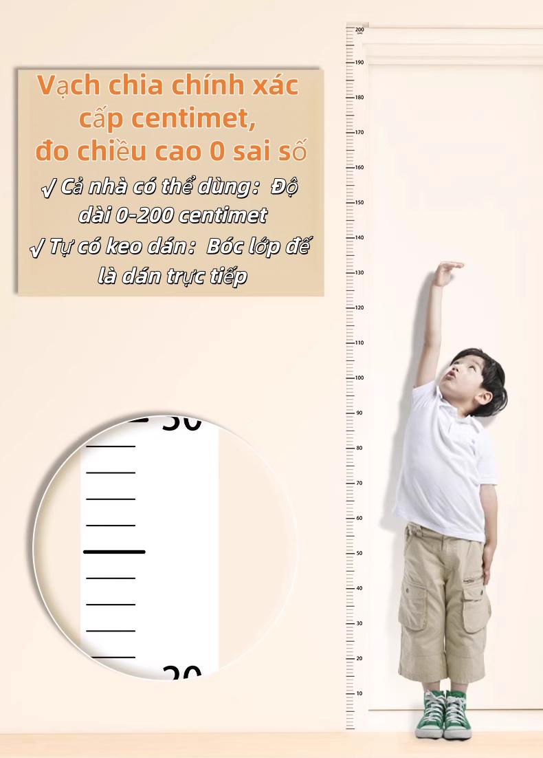 防水身高尺2M 透明/白底两种版本 方便记录日期 高品质