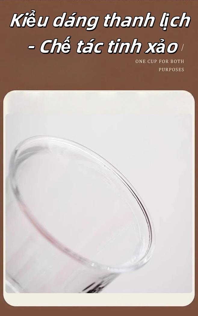 耐热玻璃杯 水杯咖啡杯 美观喇叭口设计