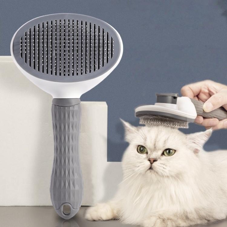 Premium Pet Hair Brush Set for Shedding and Detangling, Round Massage Head, Convenient Hanging Design