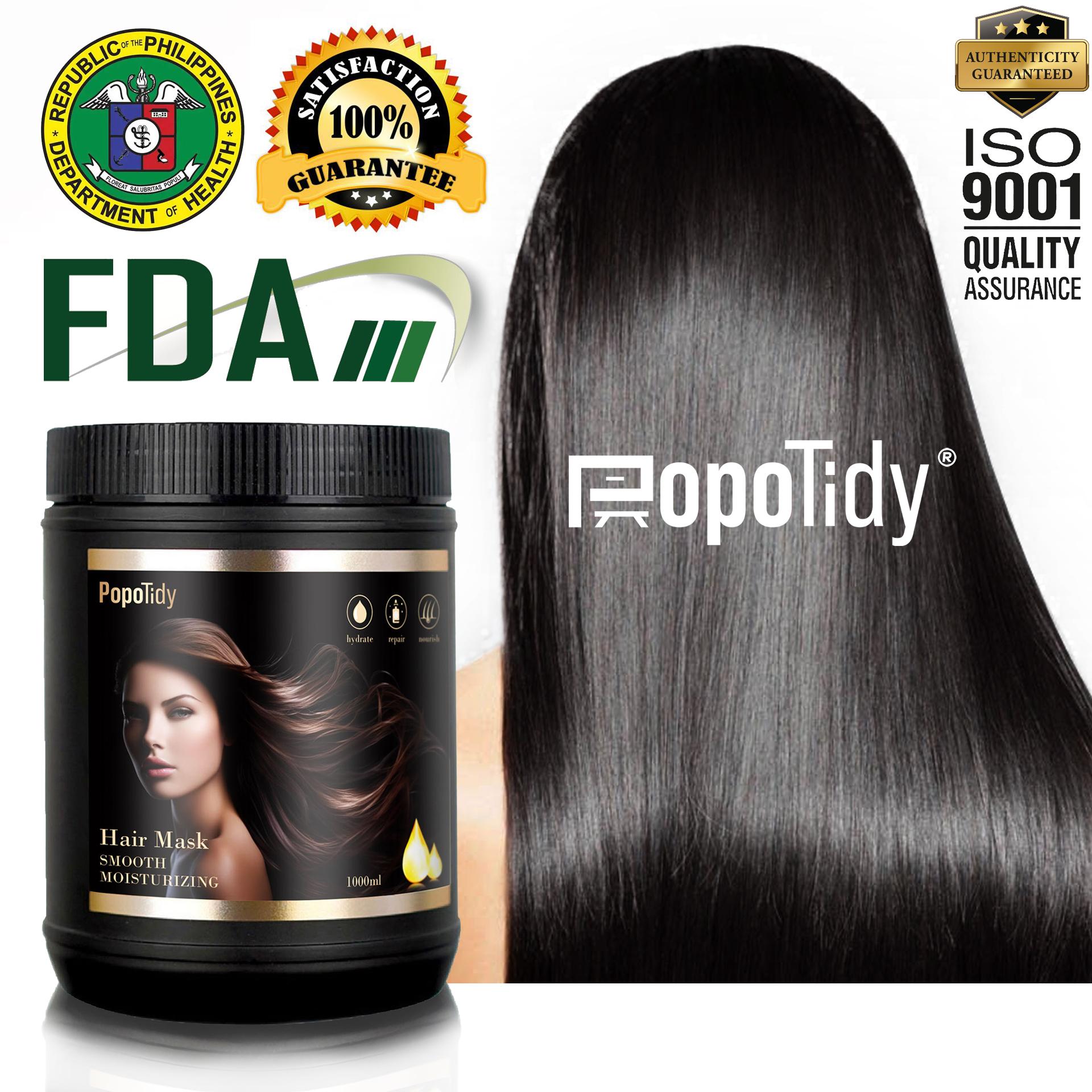 PopoTidy Hair Mask 1000ml - Smooth Moisturizing and Deeply Nourishing Hair Repair Treatment for Dry, Frizzy, and Damaged Hair - Shampoo, Hydrating