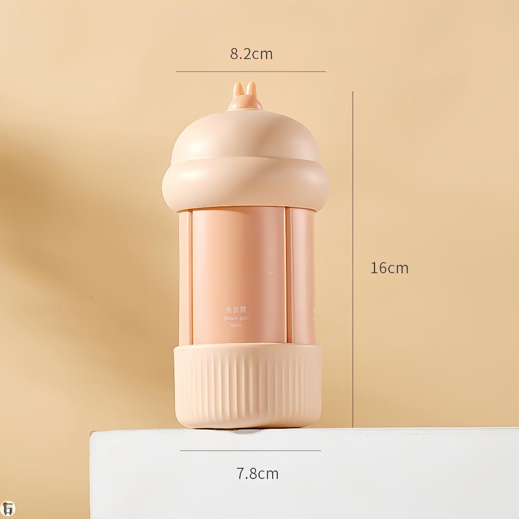 化妆品分装架多功能可粘贴墙壁或手持使用安全硅胶材质小巧便携旅行收纳节省行李箱空间