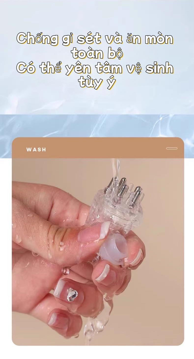 发根精准涂抹笔 双滚珠按摩头 头皮营养导入仪 帮助营养均匀渗透至发根 减少浪费 耐用易清洗