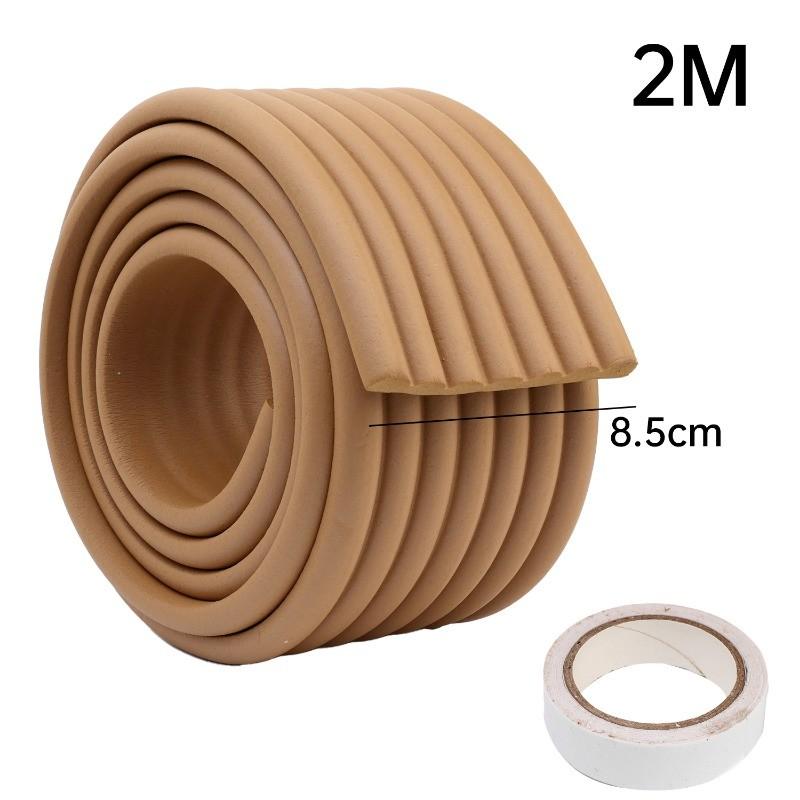 2M/Roll 自粘桌角防撞垫 3D加厚防撞护边条 婴儿安全防碰撞保护条 无毒装饰