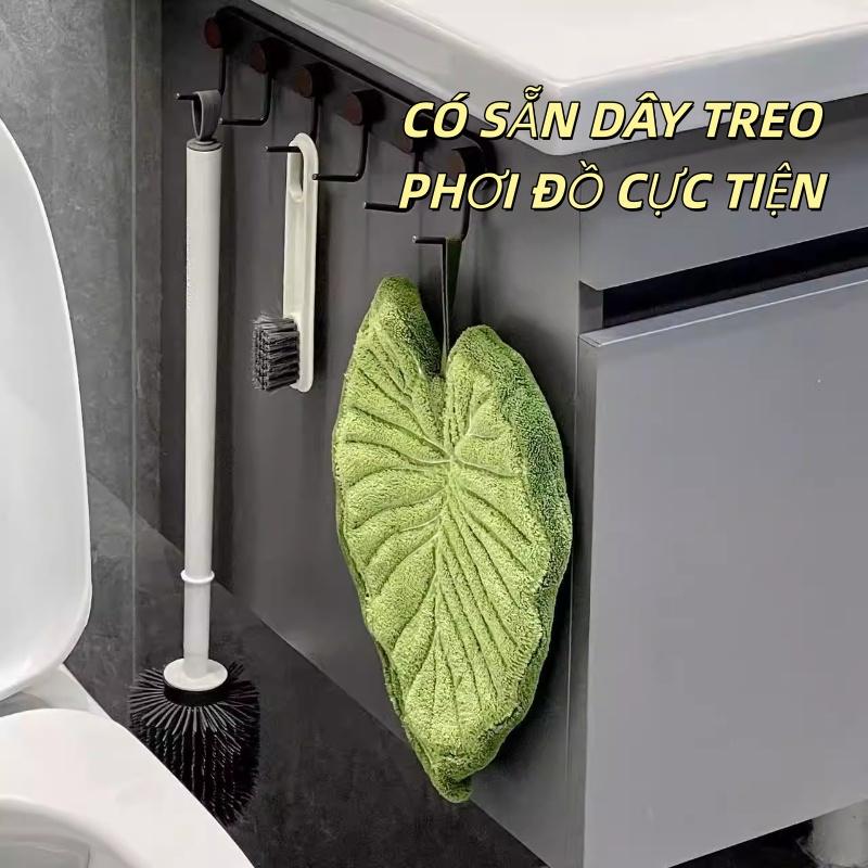 擦手巾挂墙式龟背竹图案 高品质纯棉柔软舒适亲肤 超强吸水速干 适合儿童和家庭使用 装饰生活空间