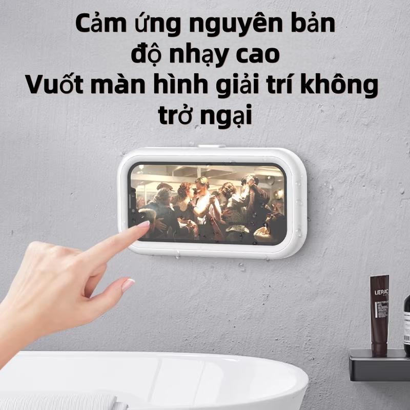 Durable Smartphone Hanging Box - 360° Rotatable Vertical/Horizontal, Fits Many Models, 40°-75° Adjustable, One-Touch Lid