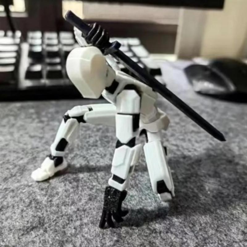 13关节可动幸运娃娃彩色多关节可动人偶玩具 3D打印玩具 收藏装饰摆件