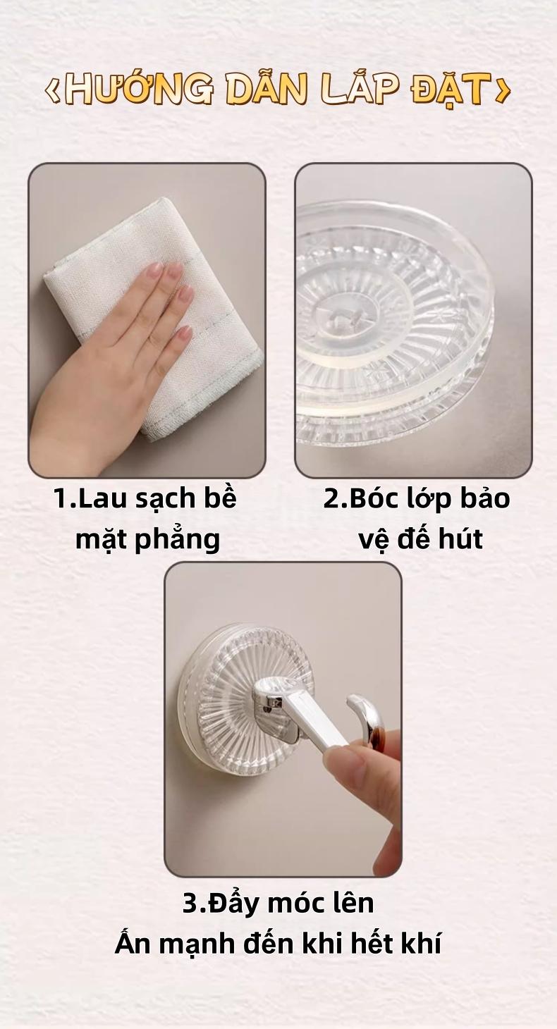 真空吸盘挂钩 3D双槽设计 超强吸附 单钩承重5kg 免打孔安装 家用收纳 适用各种表面