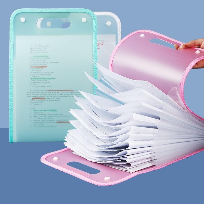 Multipurpose Paper Storage Box - Organize Documents, Exams, Invoices Neatly, Boost Study & Work Efficiency Anywhere