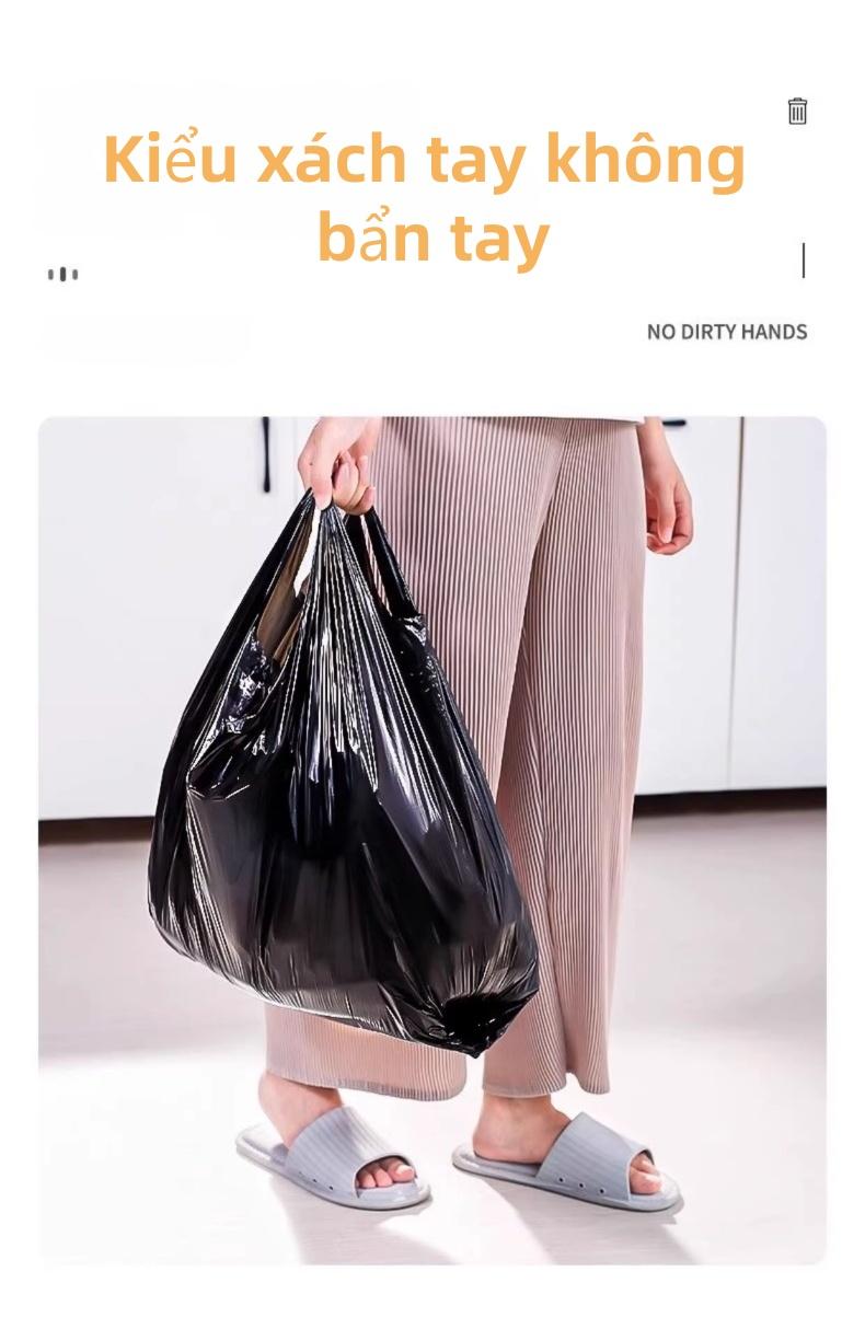 全新垃圾袋100只装新款平底加厚密封材质容量增大1/3高品质适用于家用商用方便高效