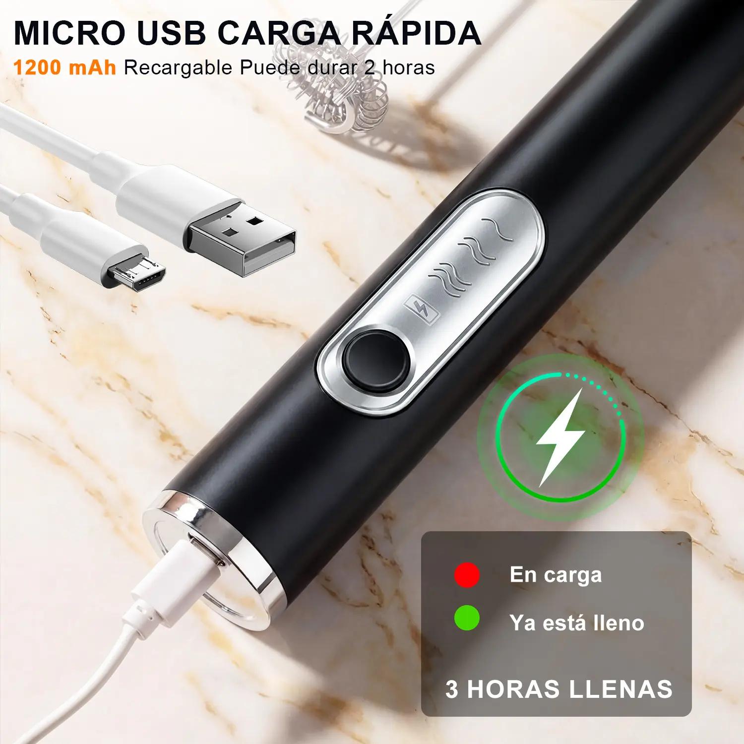 电动奶泡器咖啡打蛋器多功能手持搅拌器带收纳支架3个搅拌头2色可选