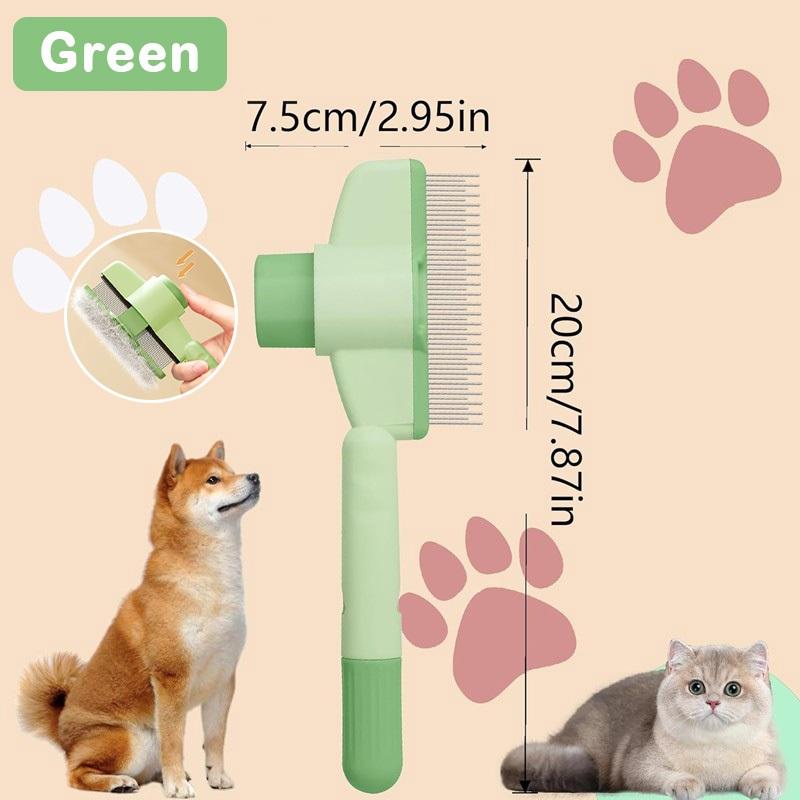 宠物除毛梳 猫咪狗狗通用 自清洁针梳 去浮毛开结 不锈钢宠物美容工具 Pugnino