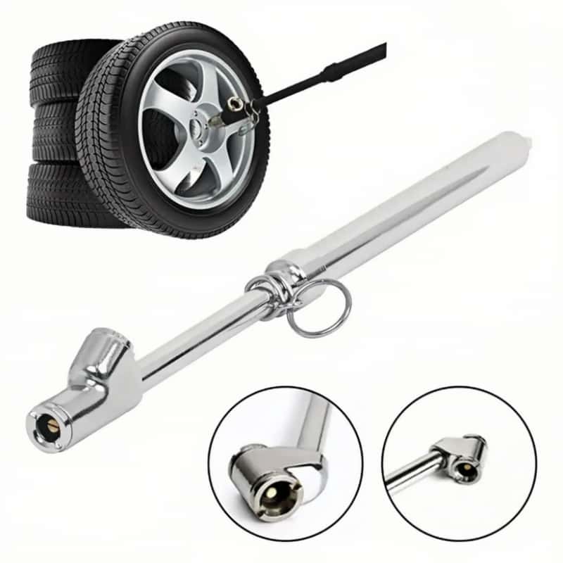 Calibrador De Presión Para Llantas 150 PSI Medidor De Manómetro Doble Boquilla Para Semirremolques Autos Y Motocicletas