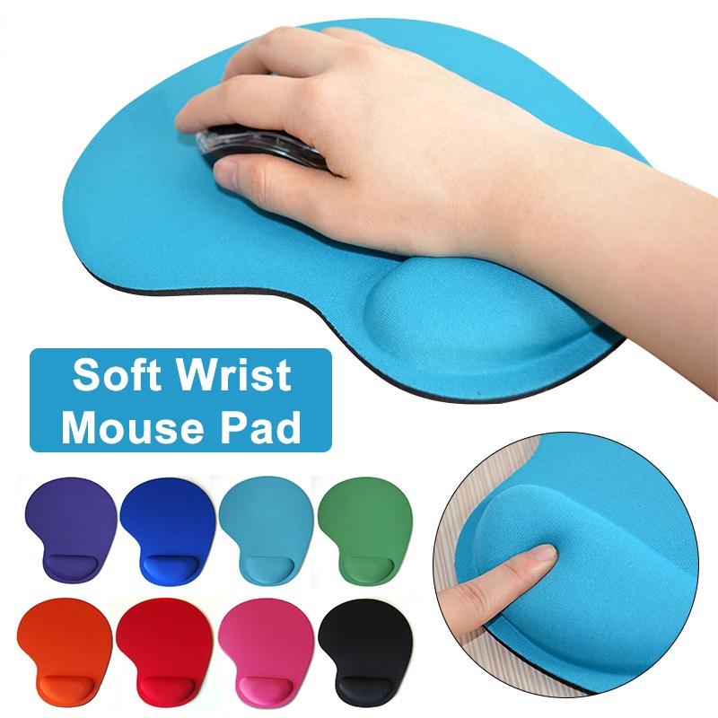 Wristband Mouse Pad Ergonomic Comfortable Solid Color Mat for Notebook Gaming Pc Laptop Convenient