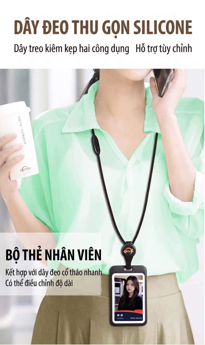 双面智能自动伸缩卡套配有挂绳适用于工作证学生证身份证等卡套防刮耐磨保护网红潮流爆款特价促销