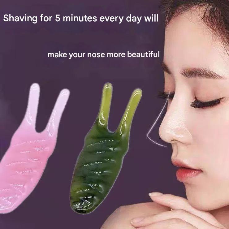 Resin Nose Scraping Massager - Universal Nose Bridge Sculpting Tool for Press Meridians Acupoints