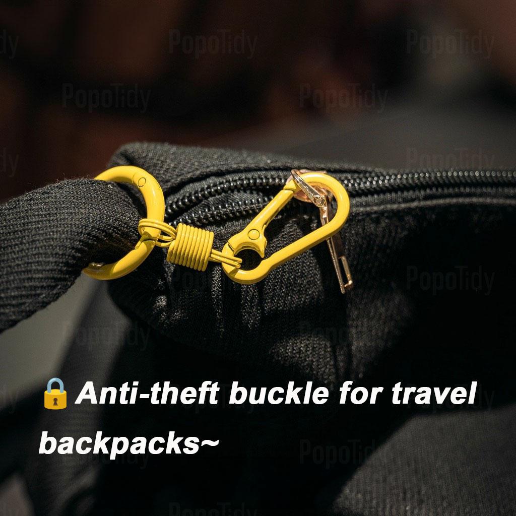 Travel Backpack Zipper Lock Anti-Theft Handy Tool Eight-8-Character Buckle Train Luggage Anti-Theft Rope Outing Anti-Lost