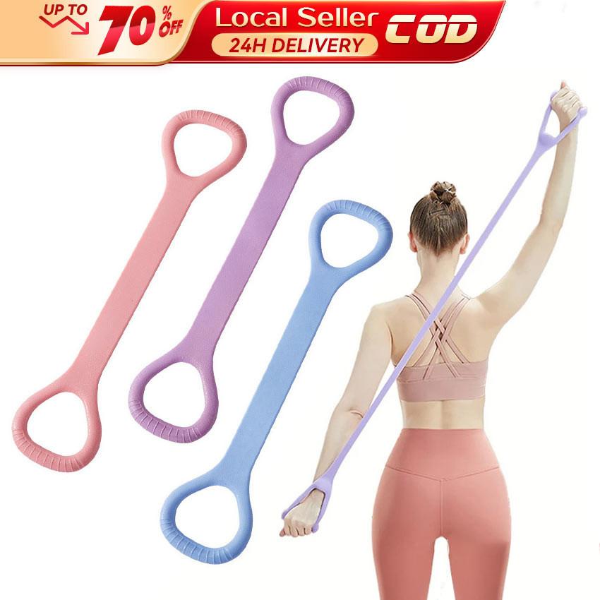 Yoga Elastic Stretch Band Resistance Rope for Fitness Pilates Rubber Loop Belt Pull Rope Women's Back Exercise Stretch Band Yoga Chest Puller