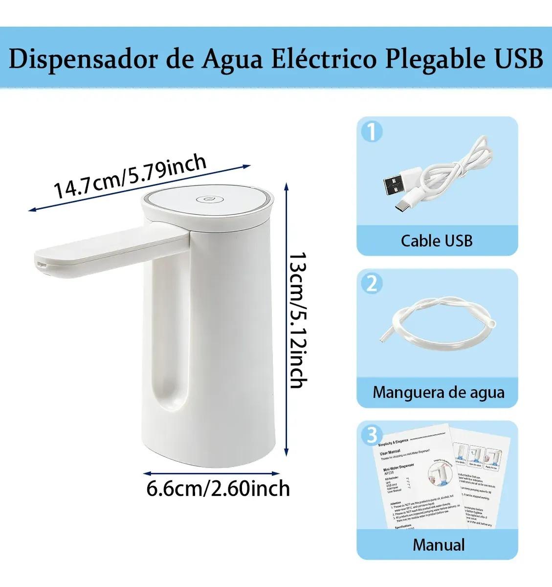 桶装水抽水器电动折叠 USB Type-C充电自动上水便携卫生厨房用