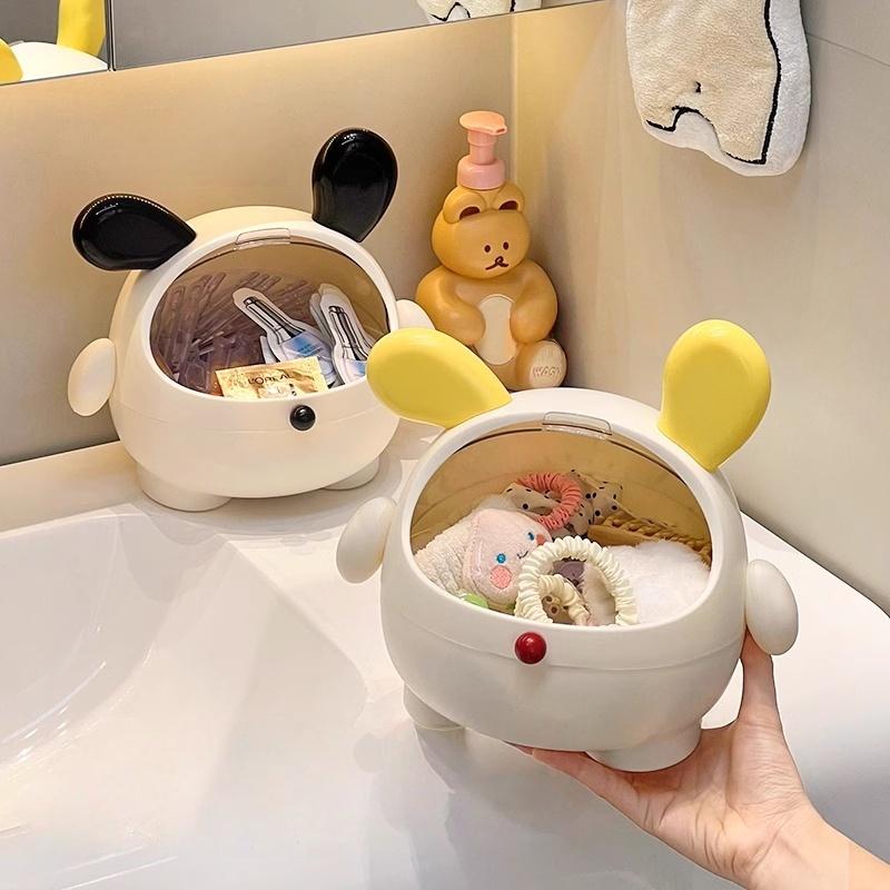 Multi-Purpose Storage Box Cute Rabbit Bright Pink - Desk Organizer for Stationery, Jewelry & Small Toys