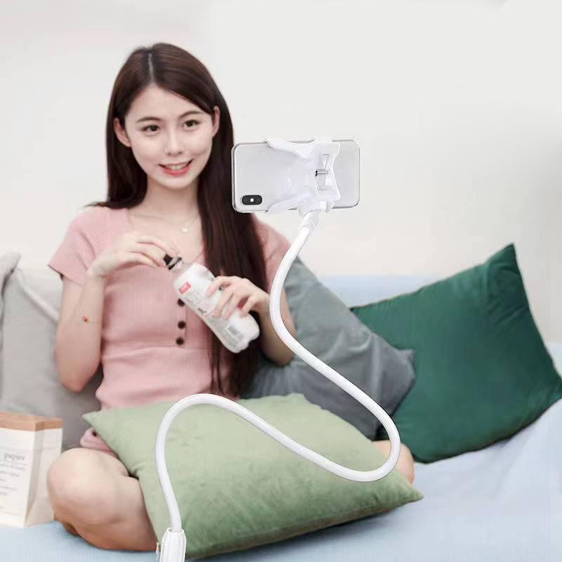 手机支架 懒人床头夹式 360°旋转桌面固定支架 角度可调节 多种姿势适用 智能手机配件