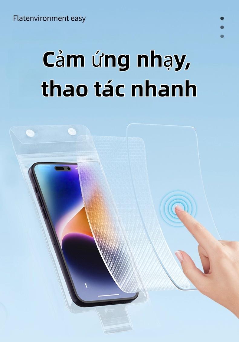 手机防水袋,专为司机和游泳场景设计,采用密封圈密封设计,支持指纹解锁,耐压抗拉性能好