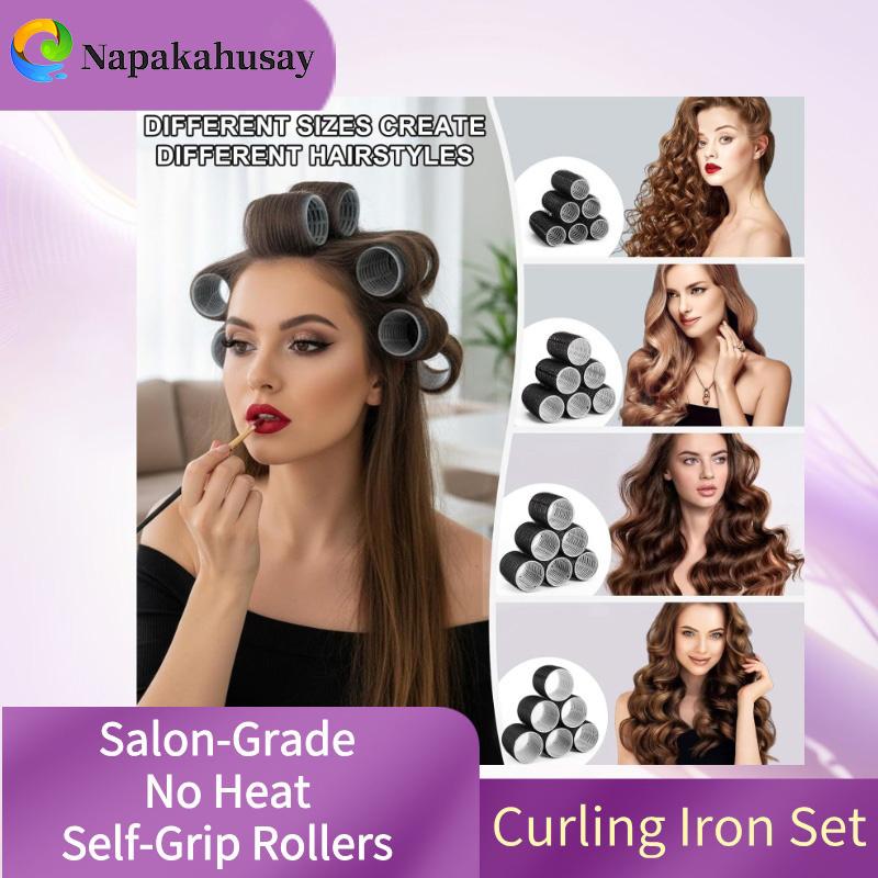 【TikTok Viral】24-Piece Heatless Self-Grip Hair Roller Set with Clips – Easily create voluminous curls and bangs without heat damage; salon-quality DIY styling suitable for sensitive scalps.