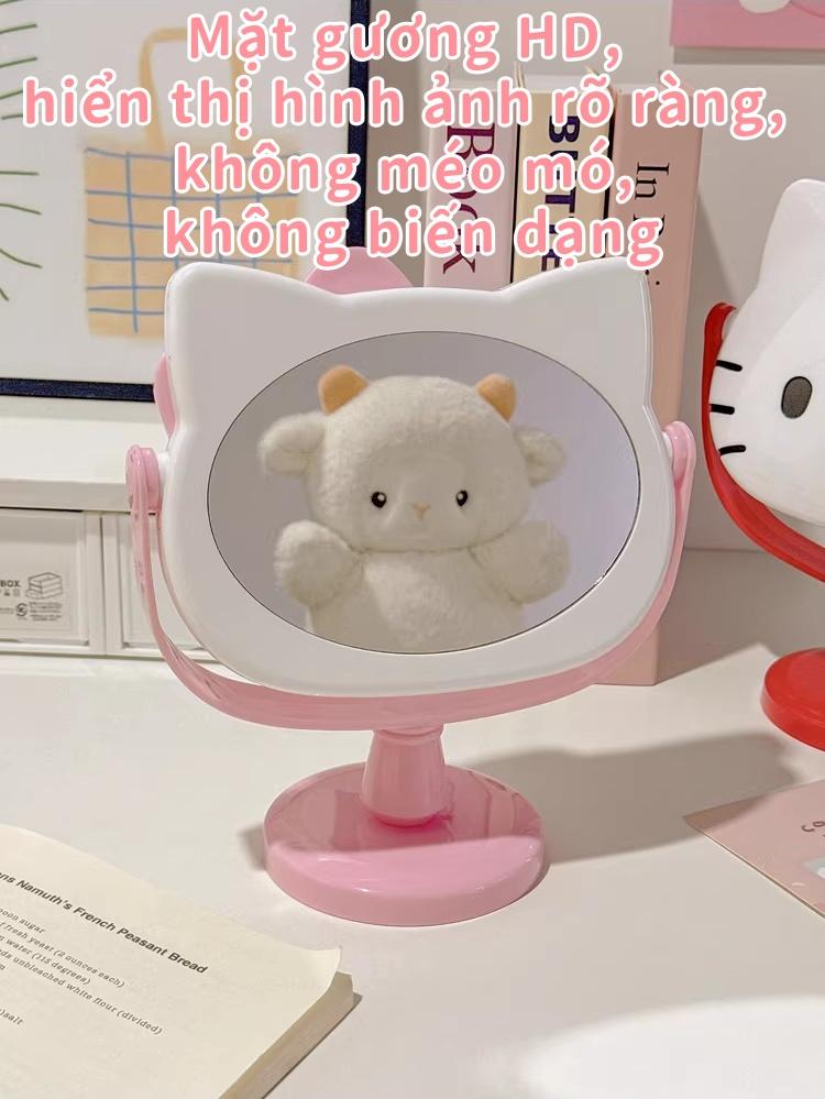 化妆镜高档优质女生专用PP塑料材质耐用美观高清成像清晰逼真完美适用于日常化妆和拍照