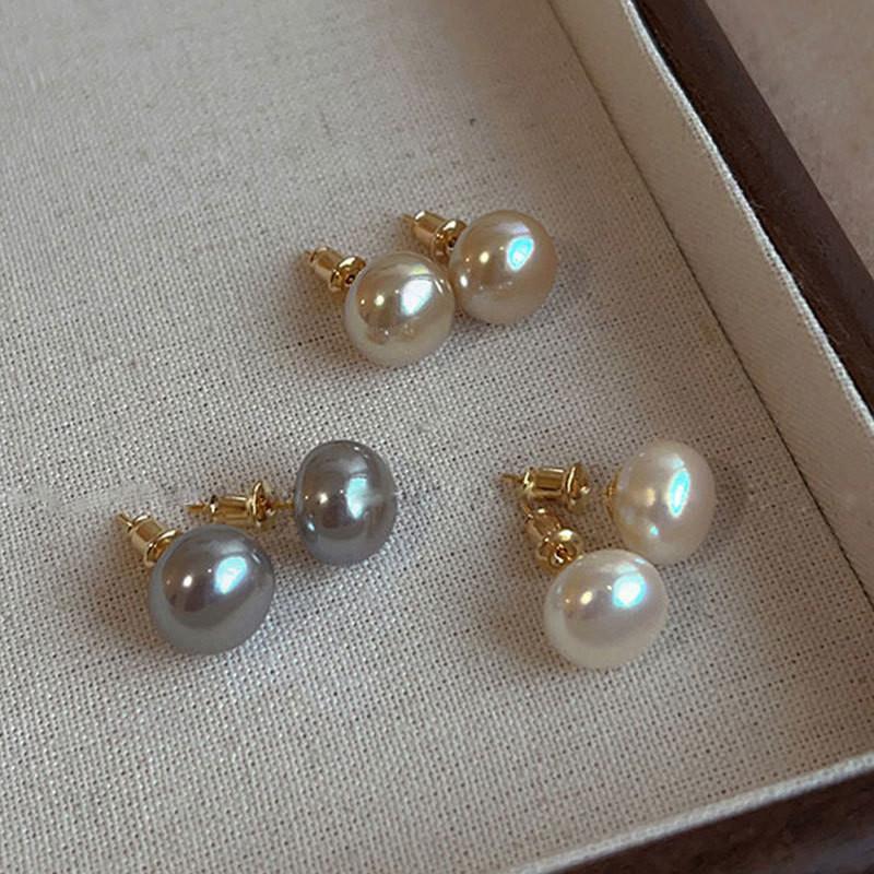 Pearl Earrings Light Luxury High-End Earrings Female Temperament Ear Piercing Earrings