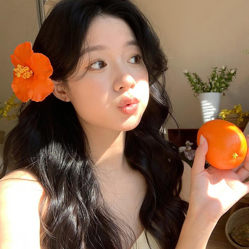 花朵发夹女款侧刘海夹美丽海边度假神器高品质发饰新款
