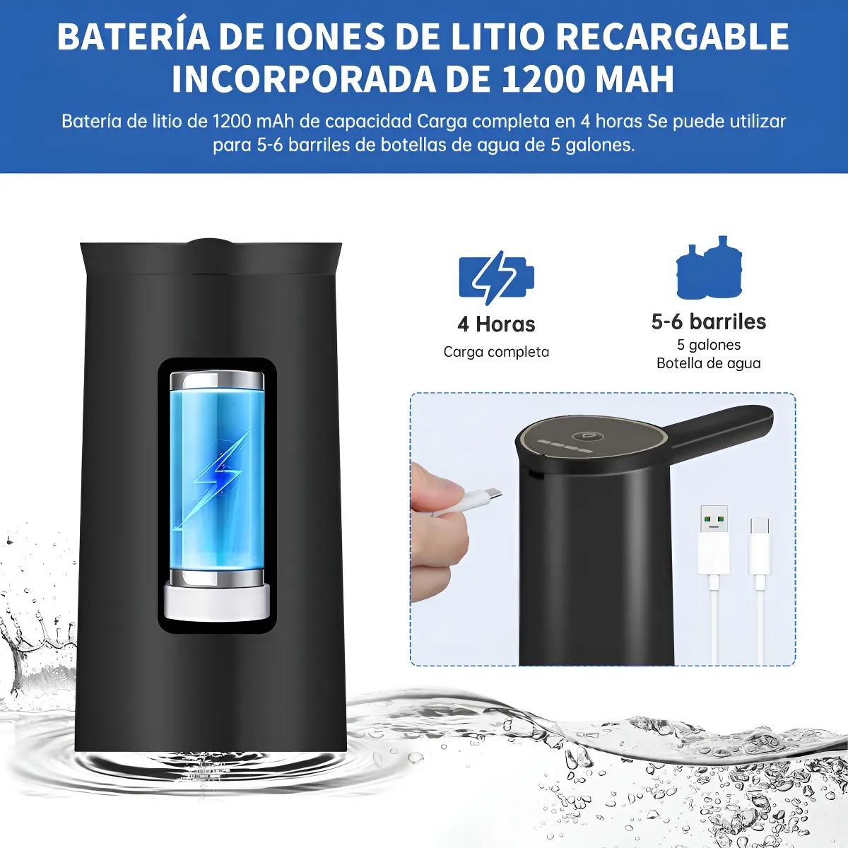 桶装水抽水器电动折叠 USB Type-C充电自动上水便携卫生厨房用