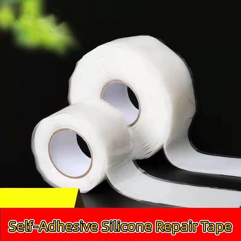 Powerful Magical Self-Adhesive Silicone Repair Tape for Waterproof High Adhesion Pipe Seal - 1m Length, 2.5cm Width, 1mm Thickness
