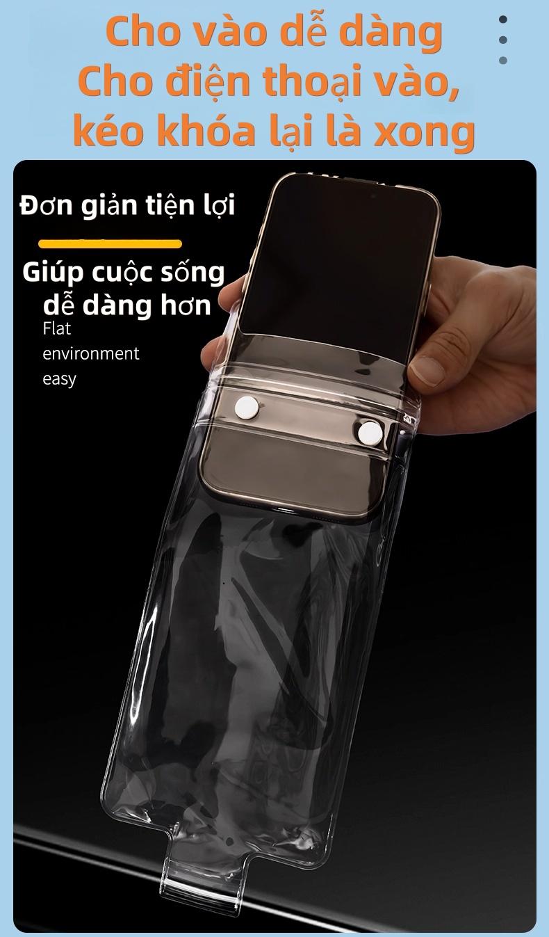 手机防水袋,专为司机和游泳场景设计,采用密封圈密封设计,支持指纹解锁,耐压抗拉性能好