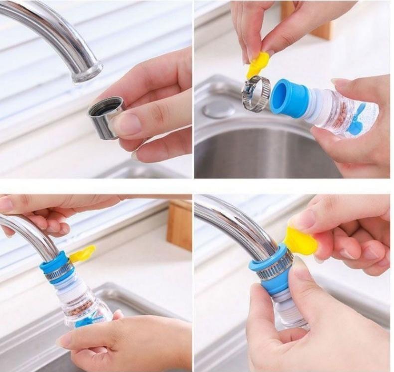 水龙头净水器 家用自来水过滤 改善生活用水水质 旋转喷淋螺旋水流技术 集中矿物过滤