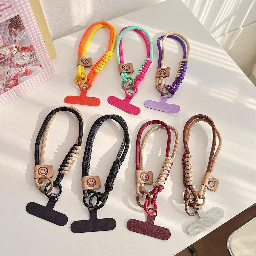 1pc Phone Case Braided Hanging Rope Lanyard Wristband Phone Lanyard Hand Grip Anti-theft Phone Straps in Multiple Colors