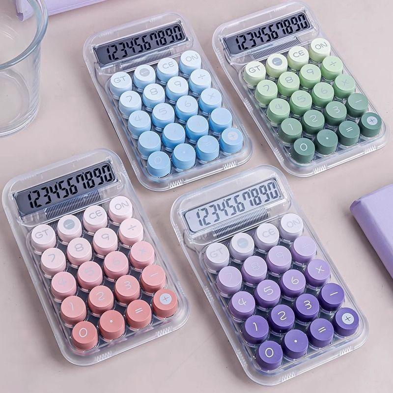 Candy Color Calculator 10 Digits Large Display Big Button Gradient Button Calculator