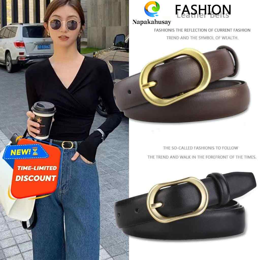 Women's Adjustable Alloy Pin Buckle Belt - Versatile Style Waistband for Business/Casual/Travel