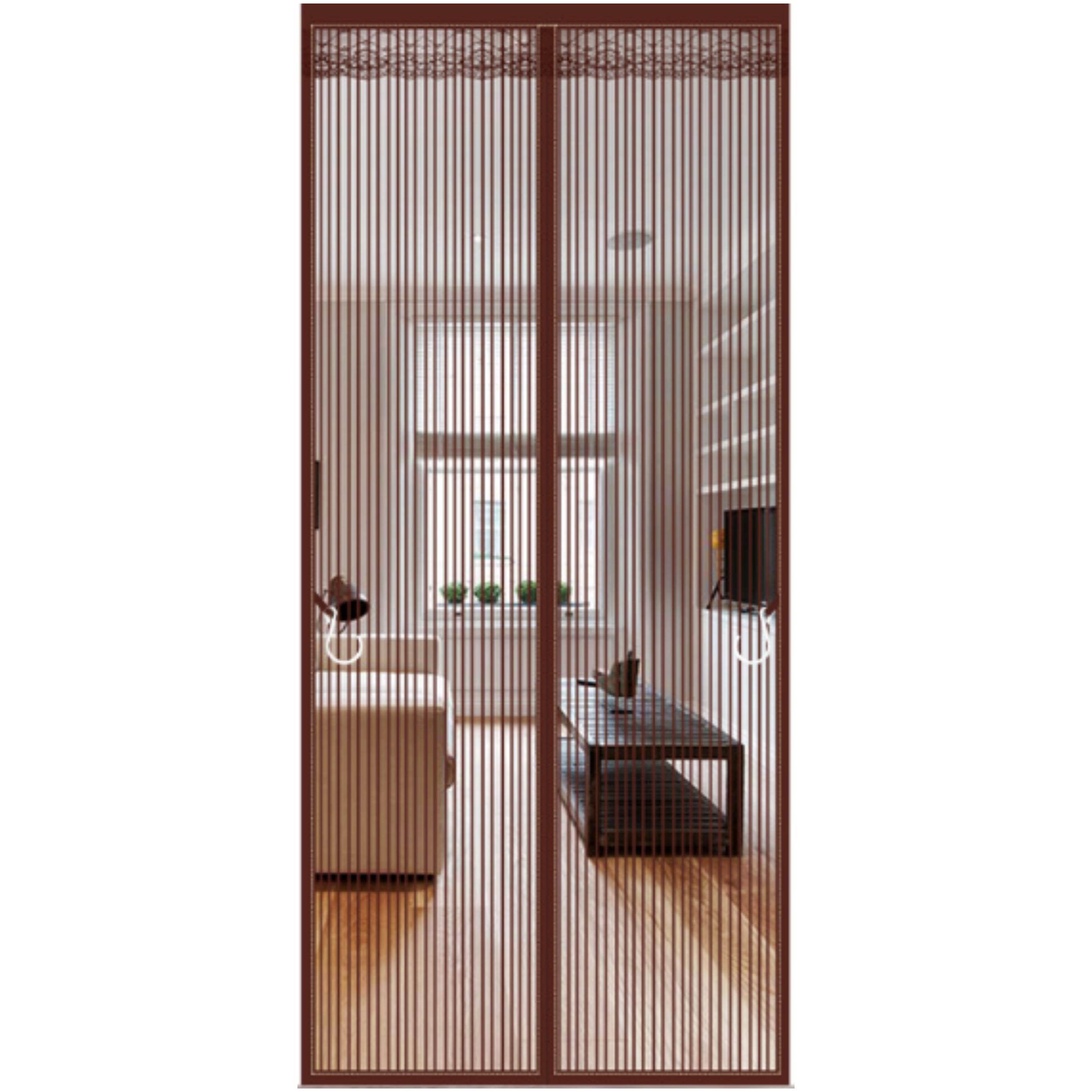 防蚊纱门帘磁吸自动闭合易安装100x210cm