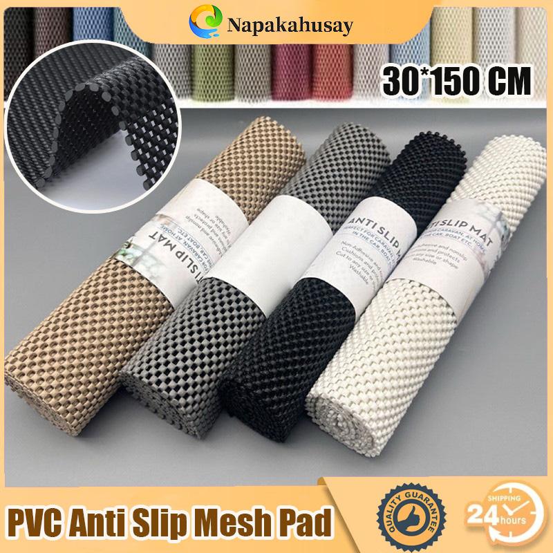 [Budol Find] 30*150cm Multi-purpose PVC Non-slip Mat Kitchen Cabinet Drawer Liner Cupboard Pad Table Mesh Protector Waterproof Bed Sheet Holder