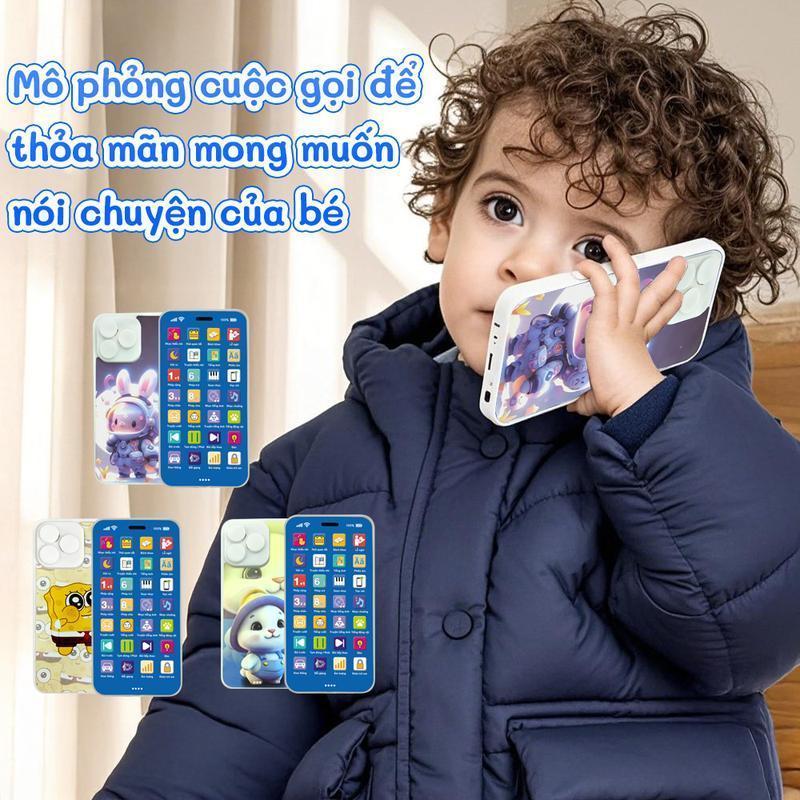 Smart Baby Educational Phone Toy with 30 Functions, Colorful Lights and Lively Sounds, Indoor Toy for Boys and Girls