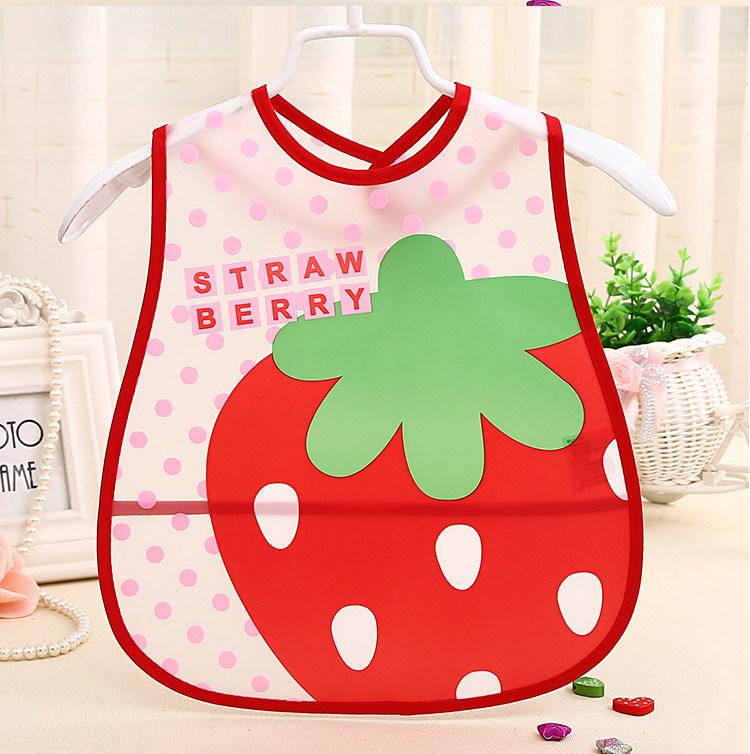 Silicone Baby Bib with Catcher Pocket, Waterproof Feeding Bib for Boys & Girls, Cute Cartoon, Safe Durable
